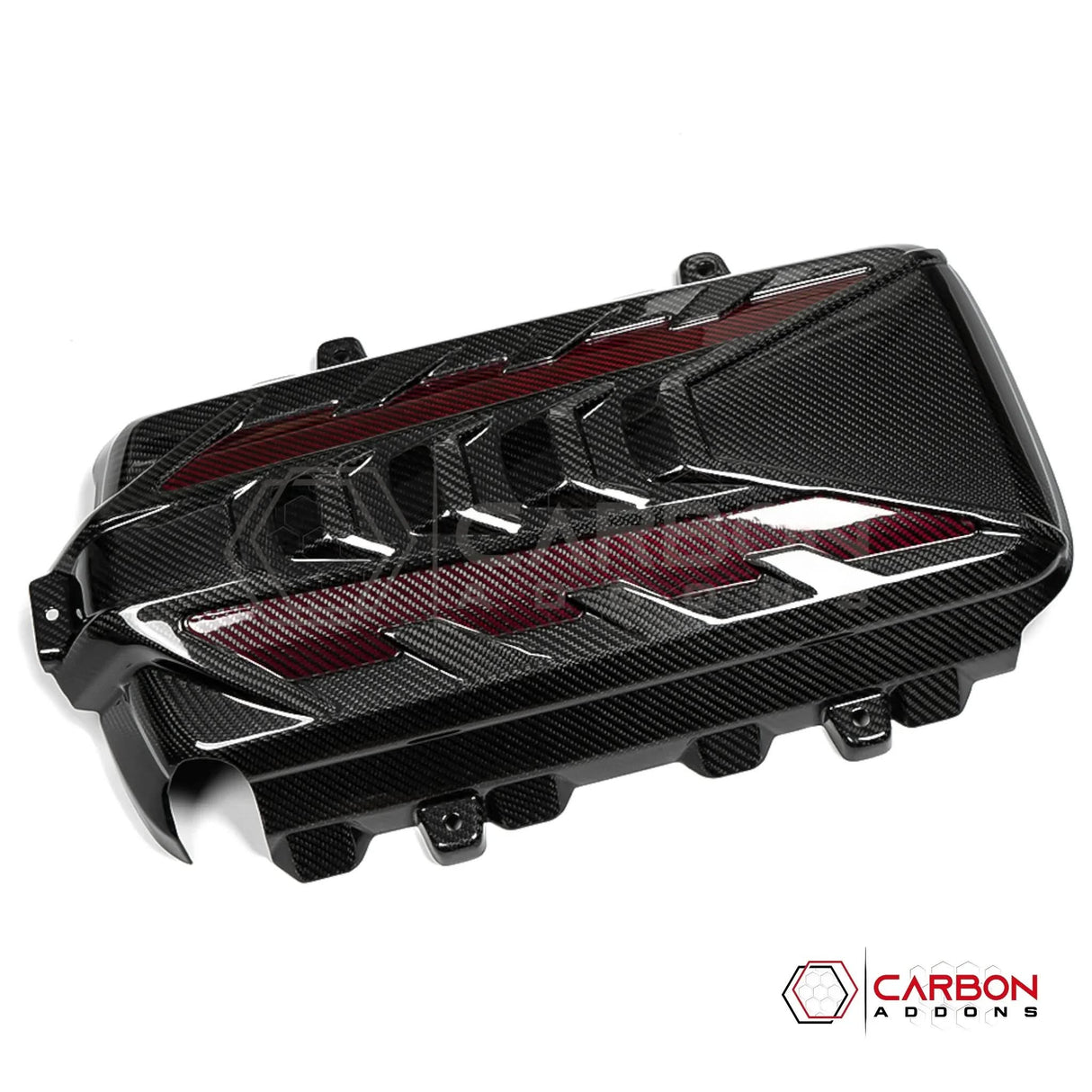 C8 Corvette Stingray Carbon Fiber Engine Cover | Direct OEM Replacement (2020–2026)