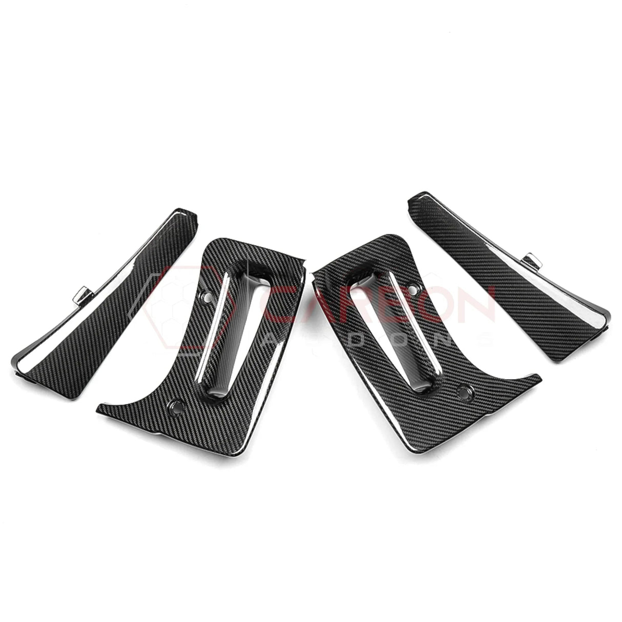 C8 Corvette Z06 & E-Ray 2022-2025 Extended Splash Guards | 4pcs Real Carbon Fiber Mud Flaps Set