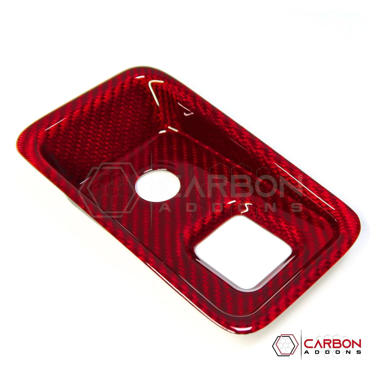 C8 Corvette Carbon Fiber Parking Brake / HUD Button Control Trim Cover (2020–2026)