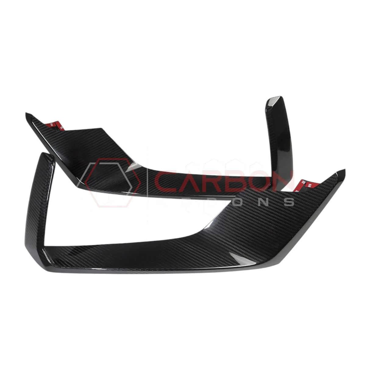 2024+ Mustang S650 Dark Horse Front Fog Light Lower Trim Real Carbon Fiber Cover