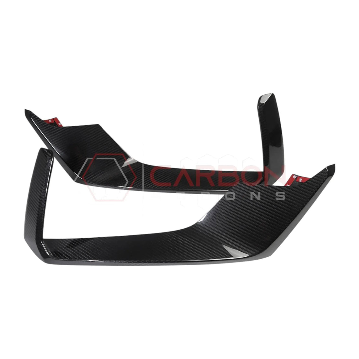 2024+ Mustang S650 Dark Horse Front Fog Light Lower Trim Real Carbon Fiber Cover