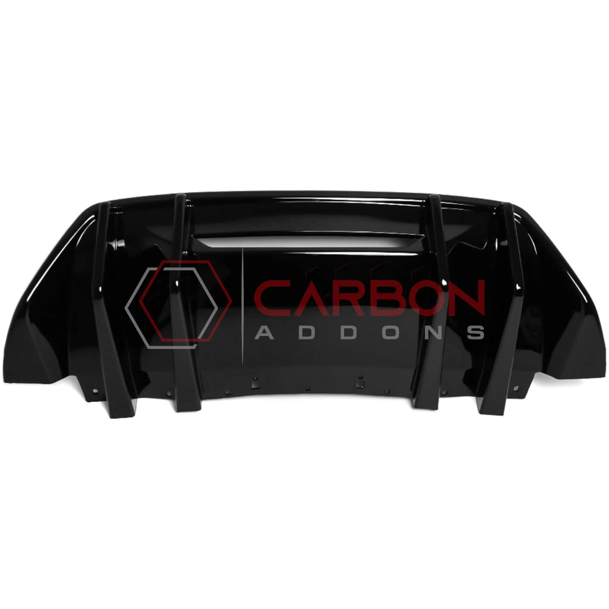 2024+ Mustang GT Ecoboost Rear Diffuser Addon with Fins | ABS