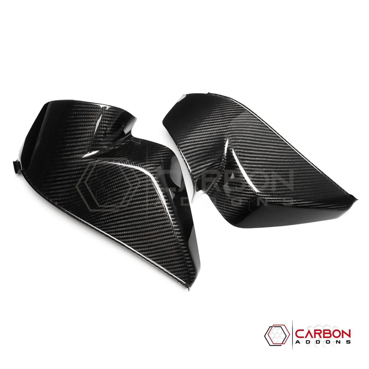 C8 Corvette Real Carbon Fiber Dashboard Door Sill Covers | Interior Overlay (2020–2026)