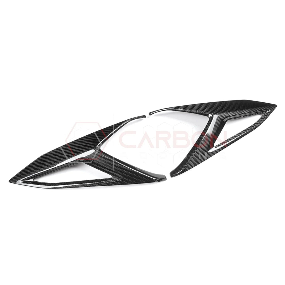 C8 Corvette Rear Taillight Side Lamp Frame Cover – Real Dry Carbon Fiber (2020–2026 Stingray, Z51, Z06, HTC & Coupe)