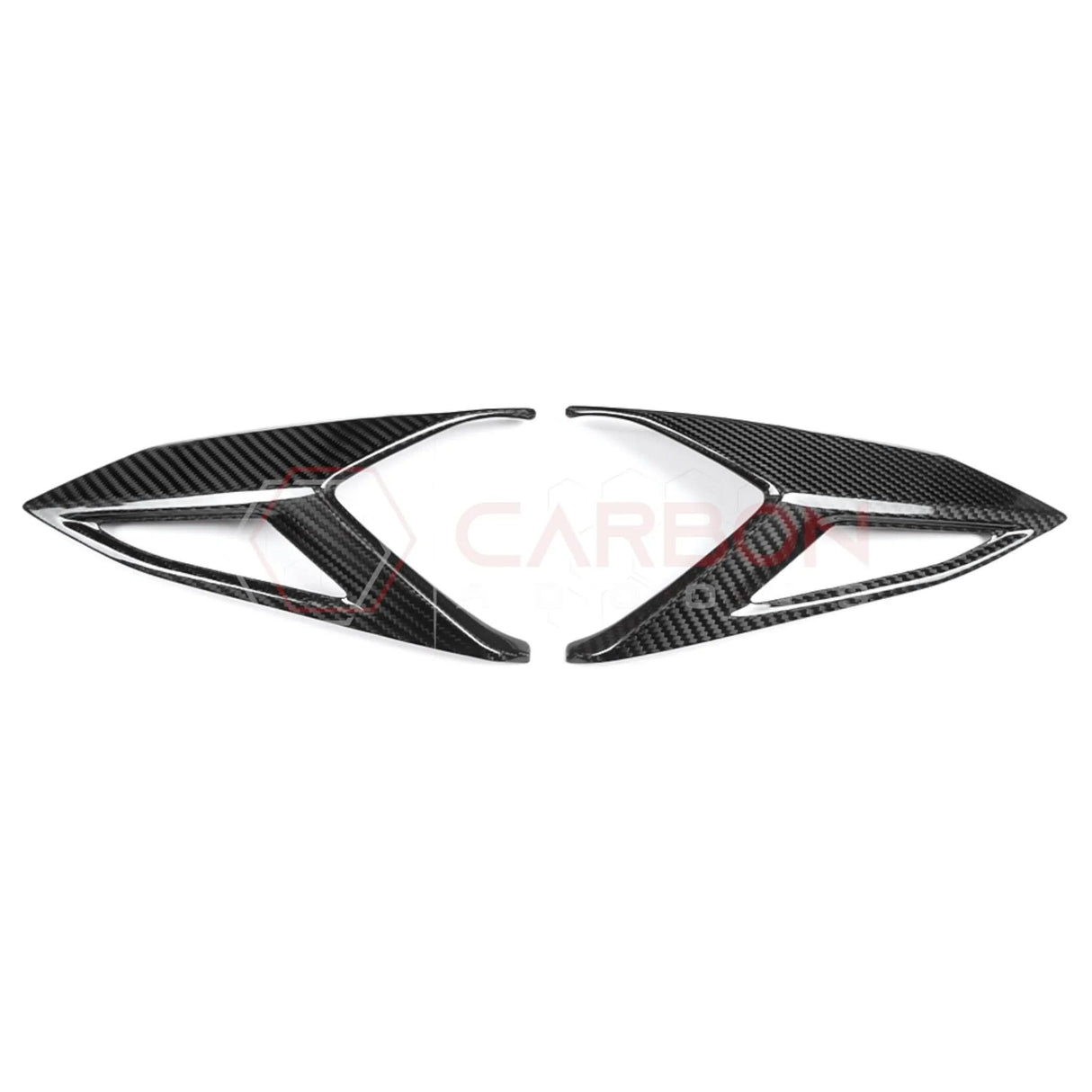 C8 Corvette Rear Taillight Side Lamp Frame Cover – Real Dry Carbon Fiber (2020–2026 Stingray, Z51, Z06, HTC & Coupe)