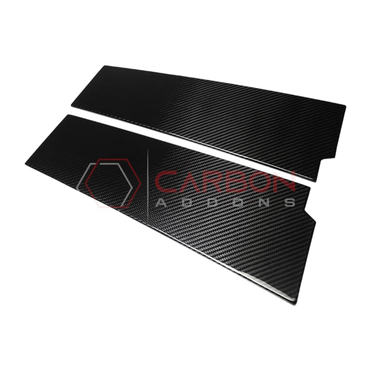 2021+ Ford Bronco 4-Door Real Dry Carbon Fiber B-Pillar Trim Covers (Glossy or Matte)