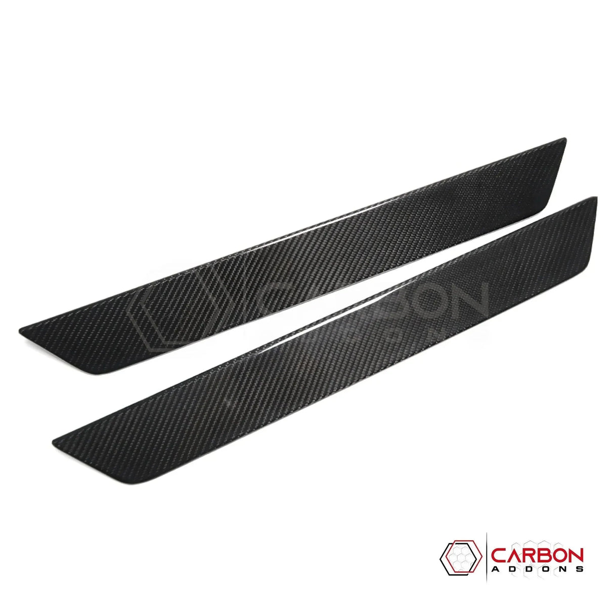 C8 Corvette Real Carbon Fiber Door Sill Plate Covers | Interior Upgrade (2020–2026)