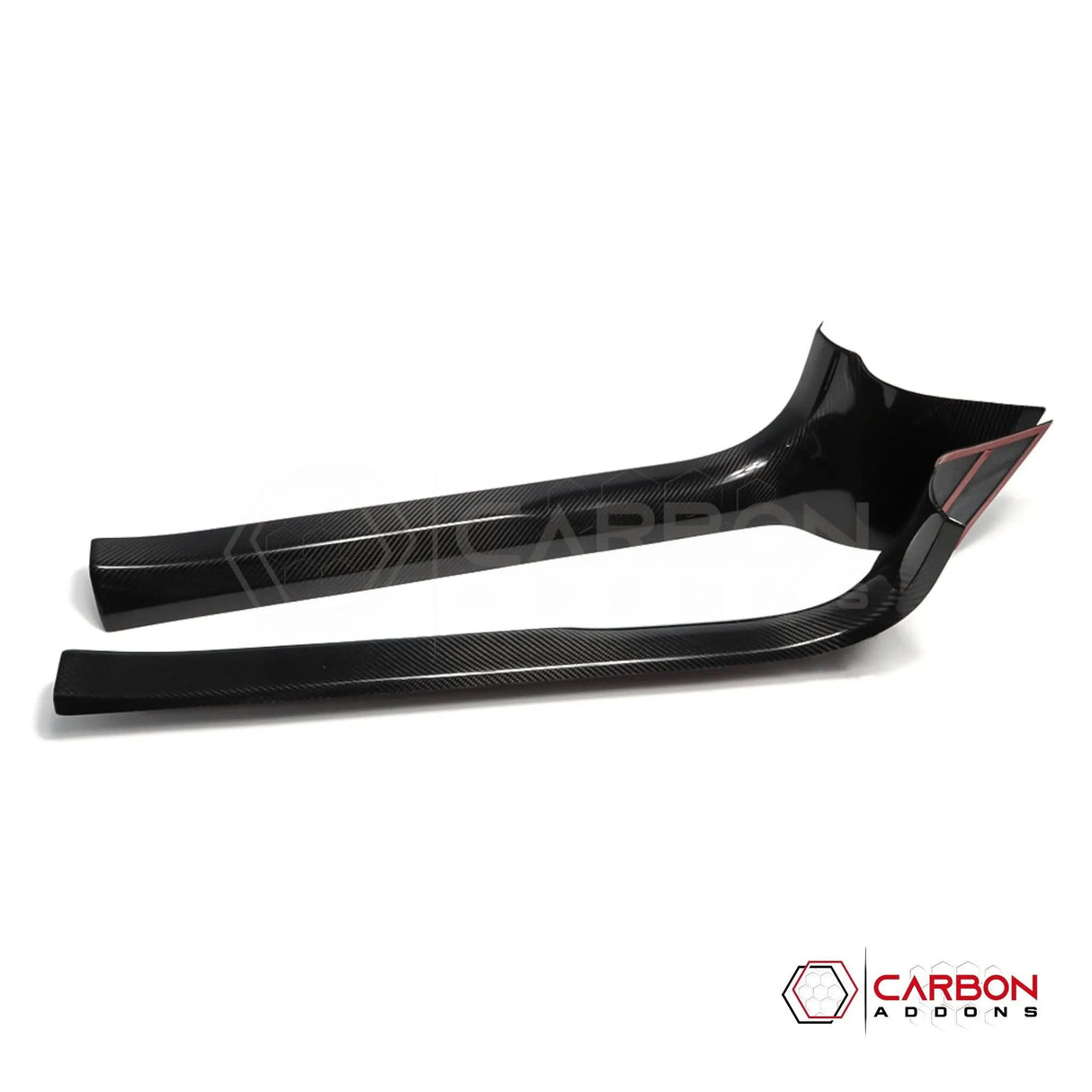 C8 Corvette Real Carbon Fiber Inner Door Sill Panel Covers | Interior Overlay (2020–2026)