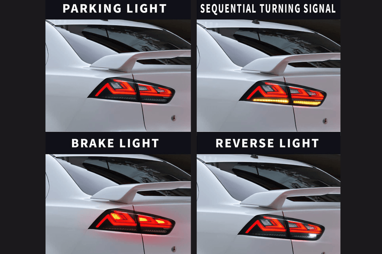 Mitsubishi Lancer & EVO X LED Tail Lights Upgrade (2008-2018) - K2 Industries