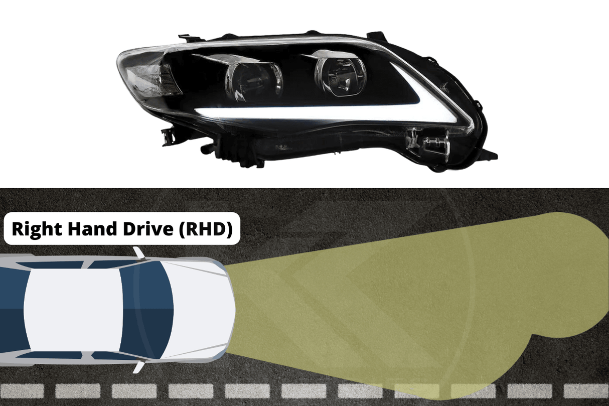 Toyota Corolla 10th Gen (E140 Wide-Body) Facelift Projector Headlights Upgrade (2011-2013) - K2 Industries