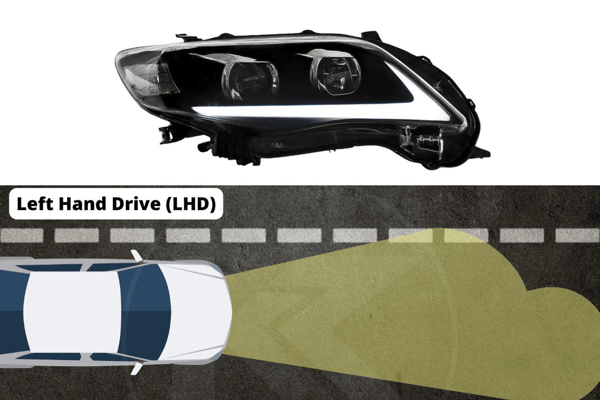 Toyota Corolla 10th Gen (E140 Wide-Body) Facelift Projector Headlights Upgrade (2011-2013) - K2 Industries