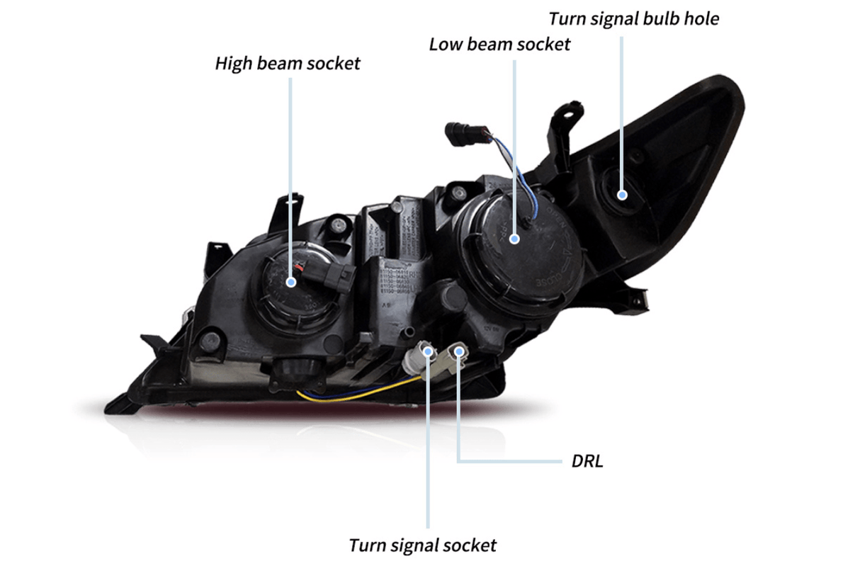 Toyota Camry 7th Gen XV50 Pre-Facelift Regular Models Projector Headlights Upgrade (2011-2014) - K2 Industries