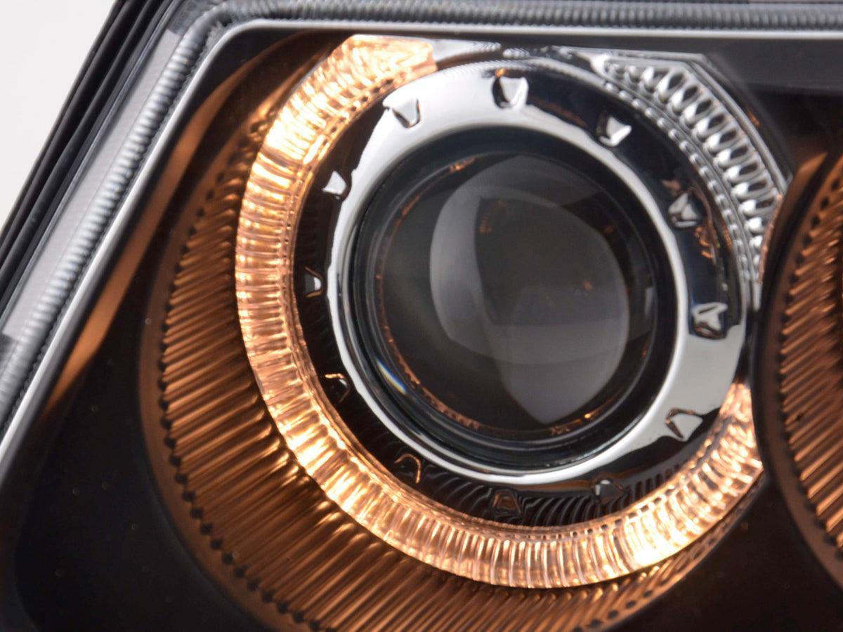 Audi A3 (8L) Black Angel Eye Headlights (1996-2000) - K2 Industries