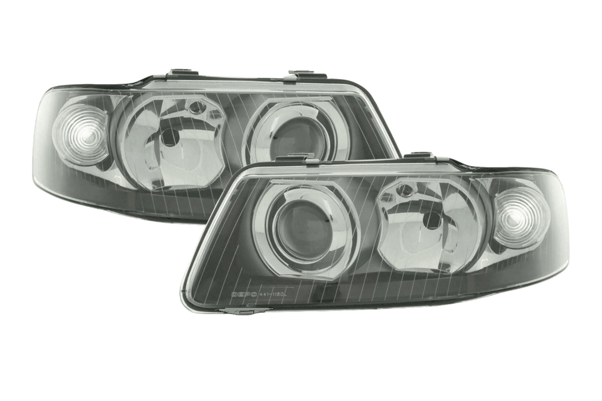 Audi A3 (8L) Black Headlight Set (2000-2003) - K2 Industries