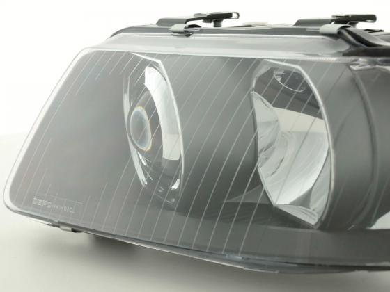 Audi A3 (8L) Black Headlight Set (2000-2003) - K2 Industries