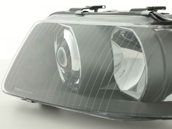 Audi A3 (8L) Black Headlight Set (2000-2003) - K2 Industries