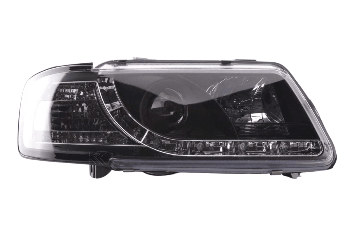 Audi A3 (8L) Black LED Headlights with Daytime Running Lights (1996-2000) - K2 Industries