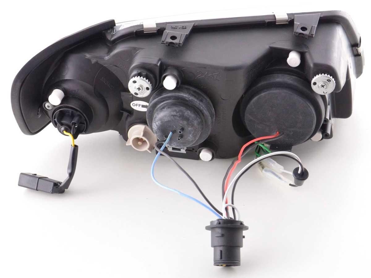 Audi A3 (8L) Black LED Headlights with Daytime Running Lights  (1996-2000) - K2 Industries