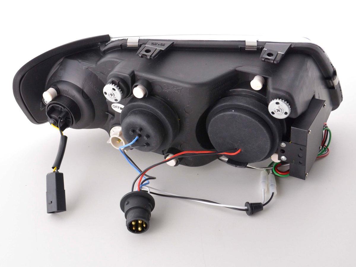 Audi A3 (8L) Chrome LED Headlights with Daytime Running Lights  (1996-2000) - K2 Industries
