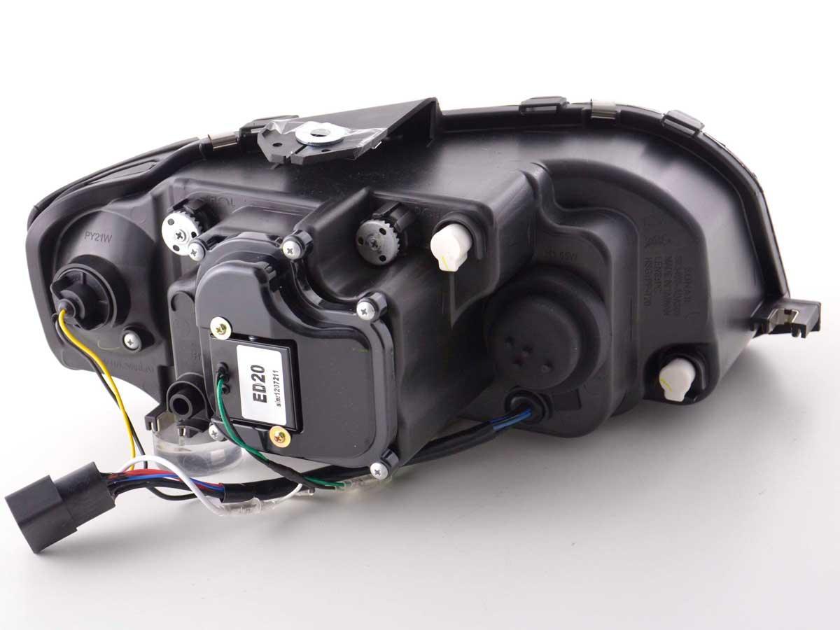 Audi A3 (8P 8PA) Black LED Headlights with Daytime Running Lights (2003-2007) - K2 Industries