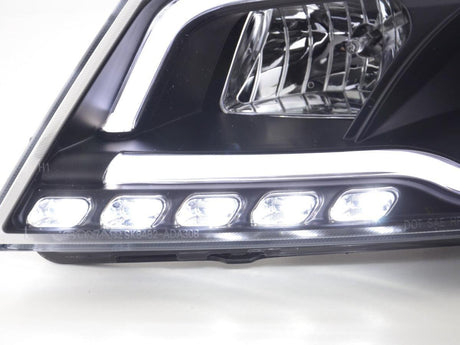 Audi A3 (8P 8PA) Black LED Headlights with Daytime Running Lights (2008-2012) - K2 Industries