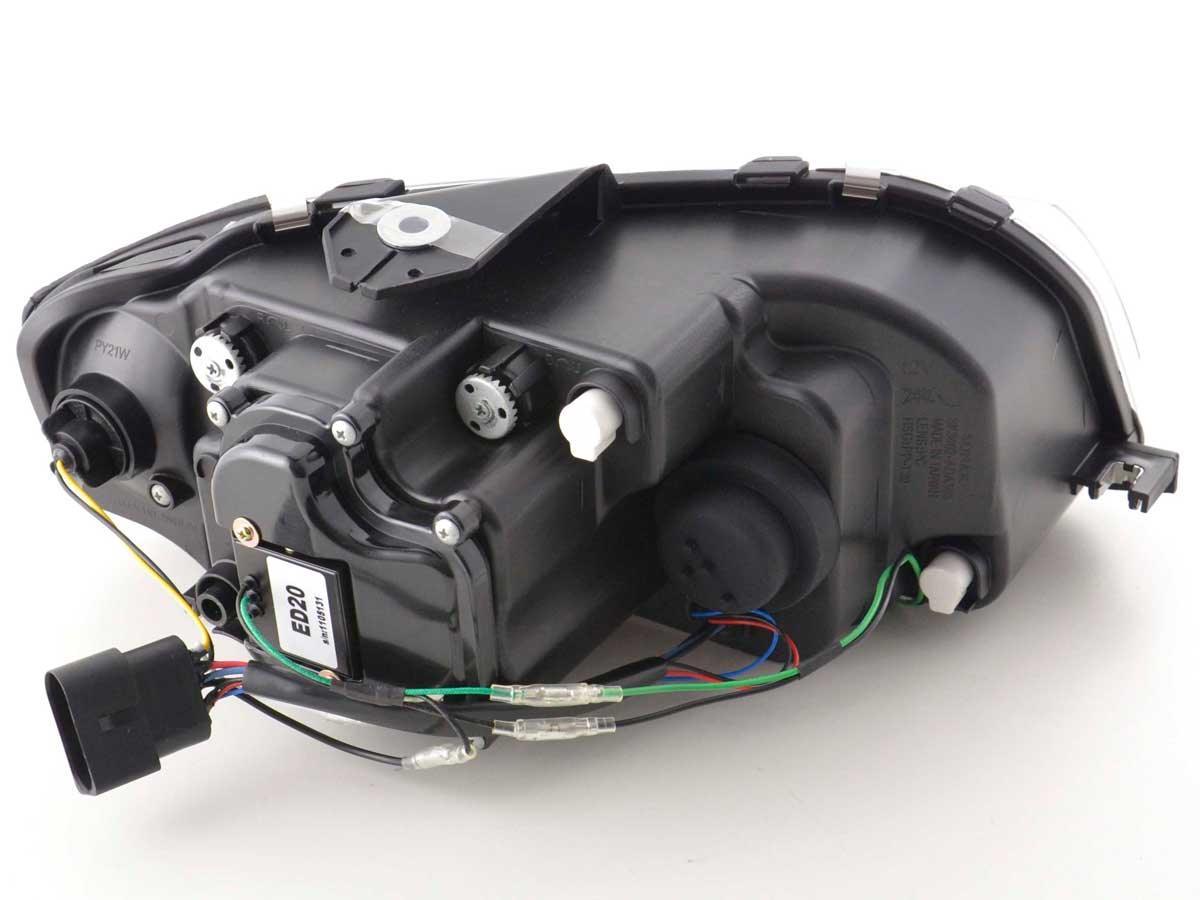 Audi A3 (8P / 8PA) Chrome LED Headlights with Daytime Running Lights (2003 - 2007) - K2 Industries