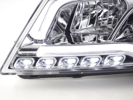 Audi A3 (8P 8PA) Chrome LED Headlights with Daytime Running Lights (2008-2012) - K2 Industries