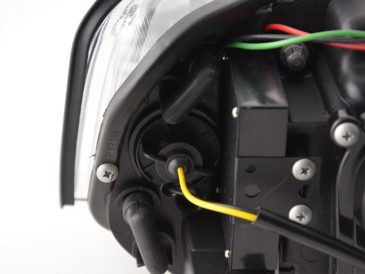 Audi A3 (8P 8PA) Chrome LED Headlights with Daytime Running Lights (2008-2012) - K2 Industries