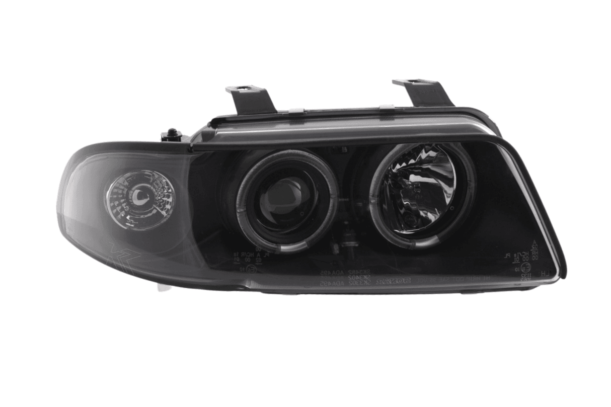 Audi A4 (B5 8D) Black Angel Eye Headlight Set (1995-1999) - K2 Industries