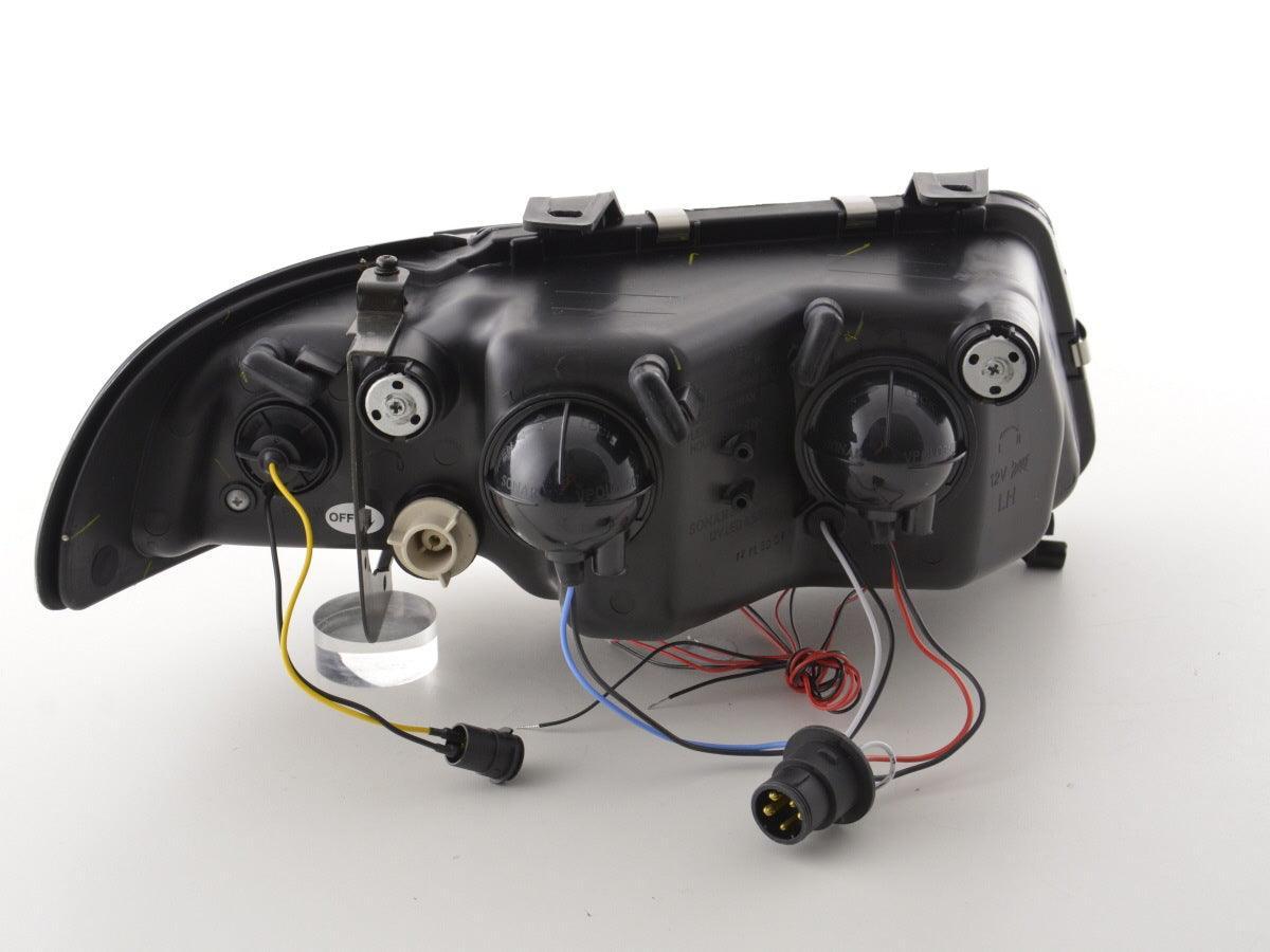 Audi A4 (B5 8D) Black Angel Eye Headlight Set (1995-1999) - K2 Industries