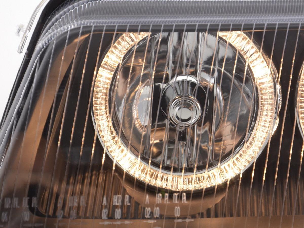 Audi A4 (B5 8D) Black Angel Eye Headlights (1995-1999) - K2 Industries