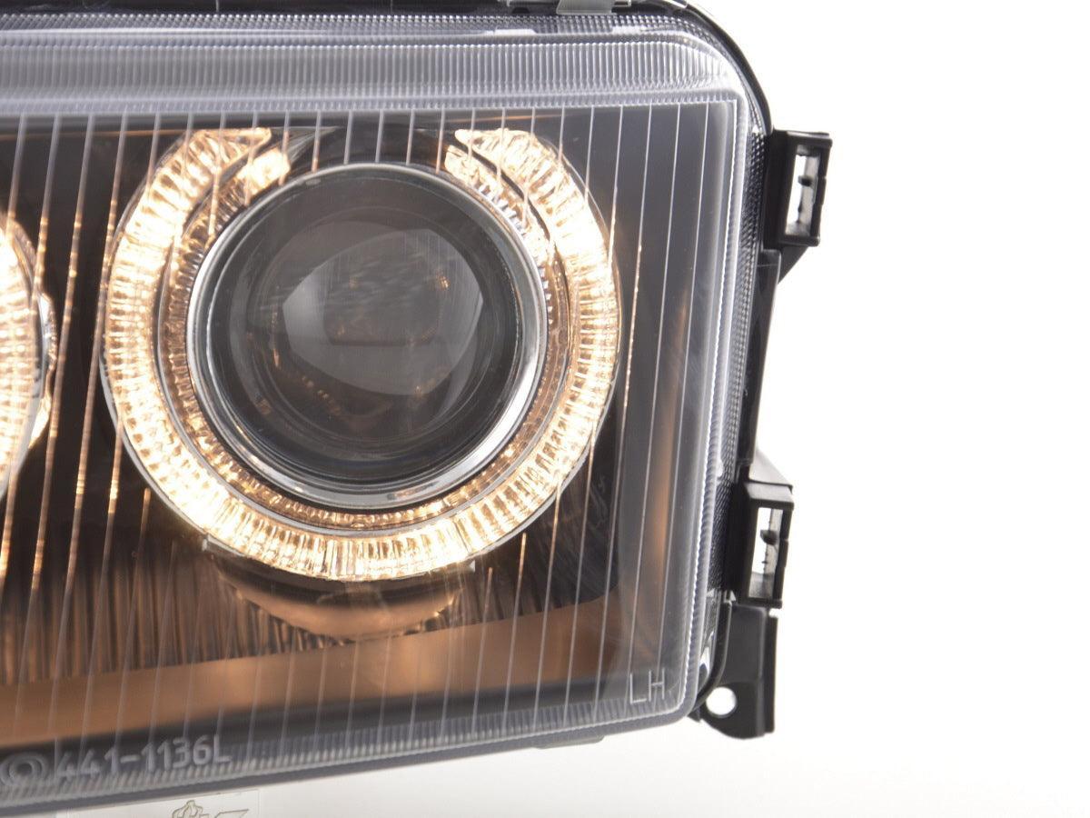 Audi A4 (B5 8D) Black Angel Eye Headlights (1995-1999) - K2 Industries