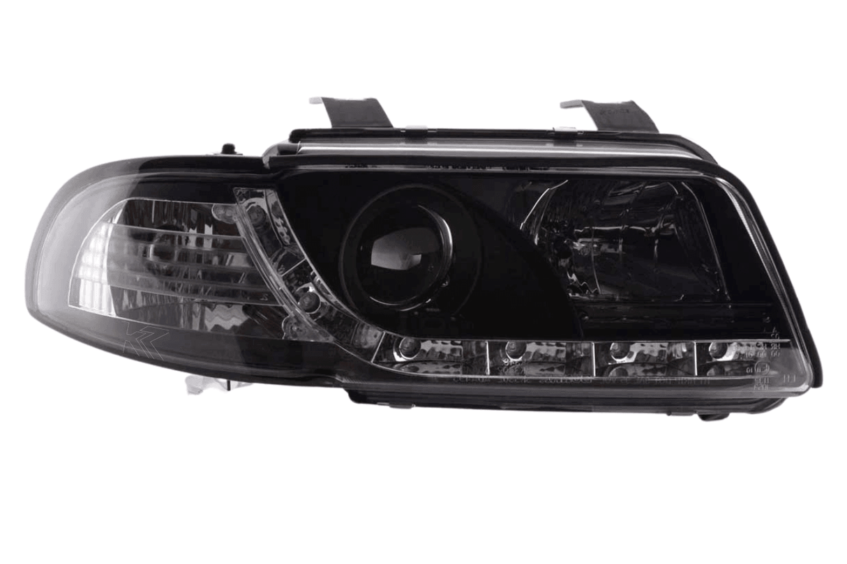 Audi A4 (B5 8D) Black LED Headlights with Daytime Running Lights (1995-1999) - K2 Industries
