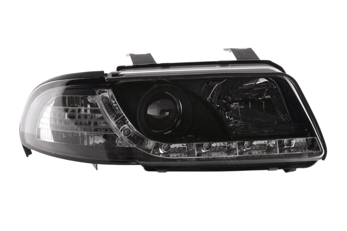 Audi A4 (B5 8D) Black LED Headlights with Daytime Running Lights (1999-2001) - K2 Industries
