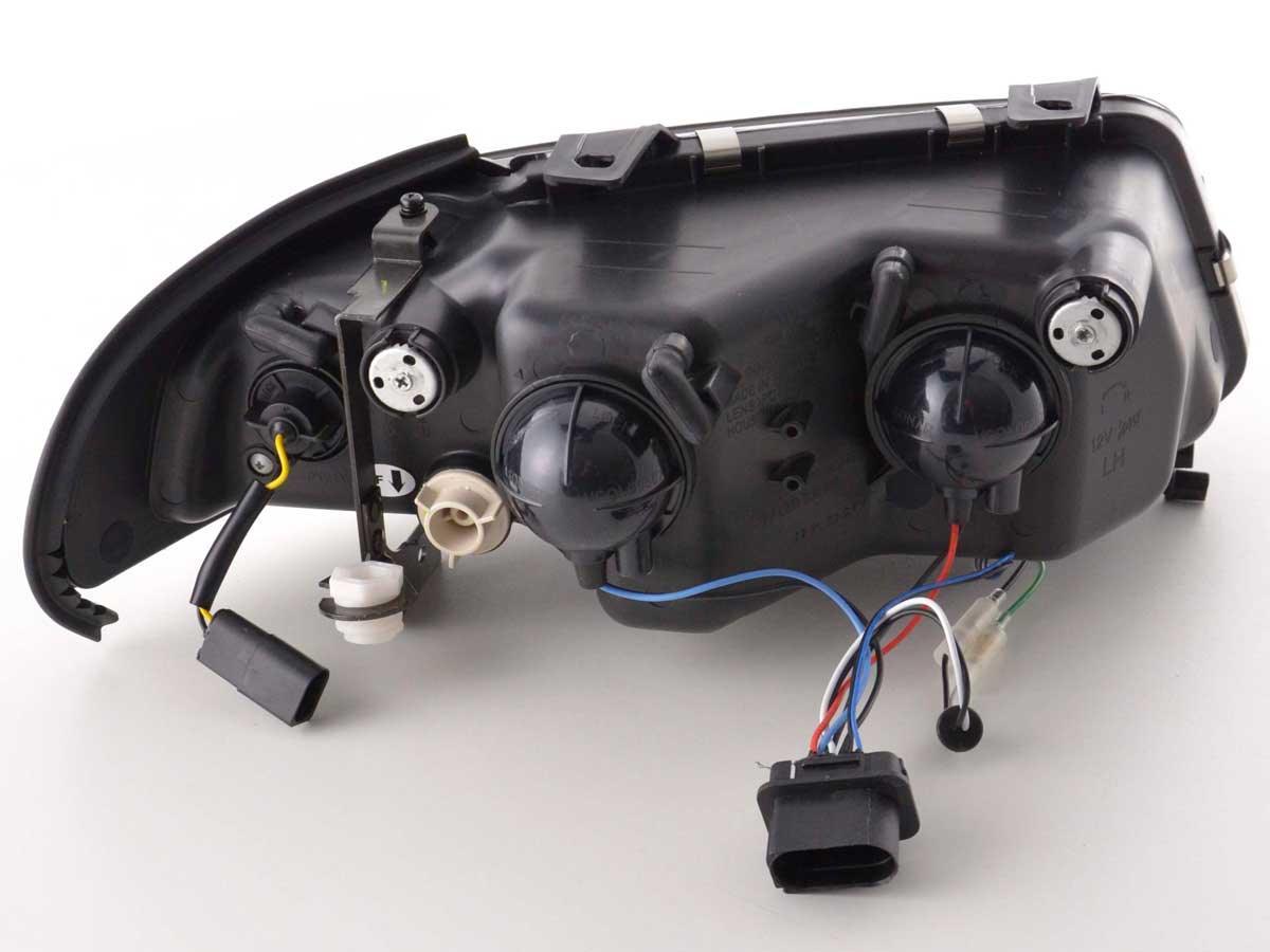 Audi A4 (B5 8D) Black LED Headlights with Daytime Running Lights (1999-2001) - K2 Industries