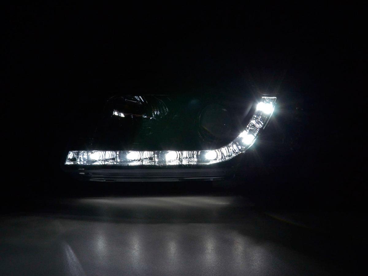 Audi A4 (B5 8D) Black LED Headlights with Daytime Running Lights (1999-2001) - With R87 approval - K2 Industries