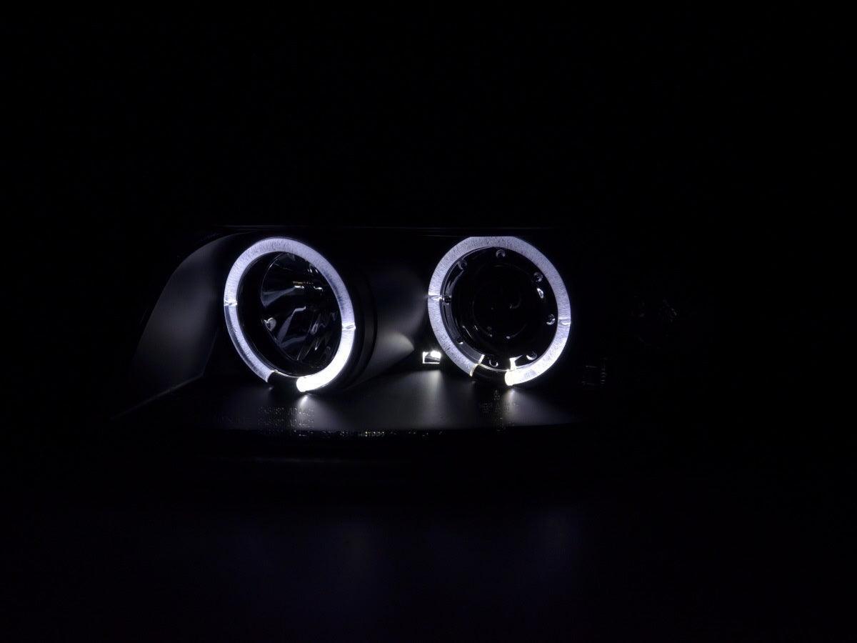 Audi A4 (B6 8E) Black Angel Eyes Headlight Set (2001-2004) - K2 Industries