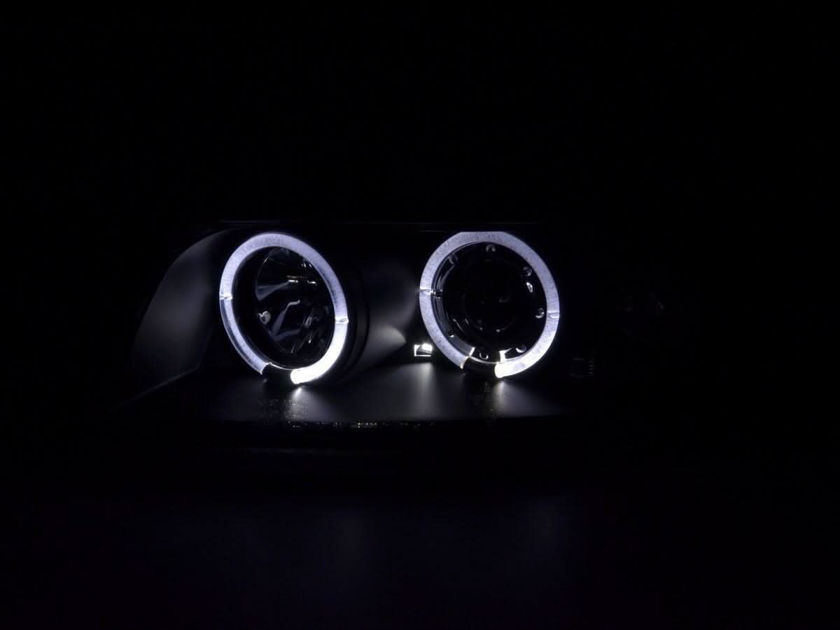 Audi A4 (B6 8E) Black Angel Eyes Headlight Set (2001-2004) - K2 Industries