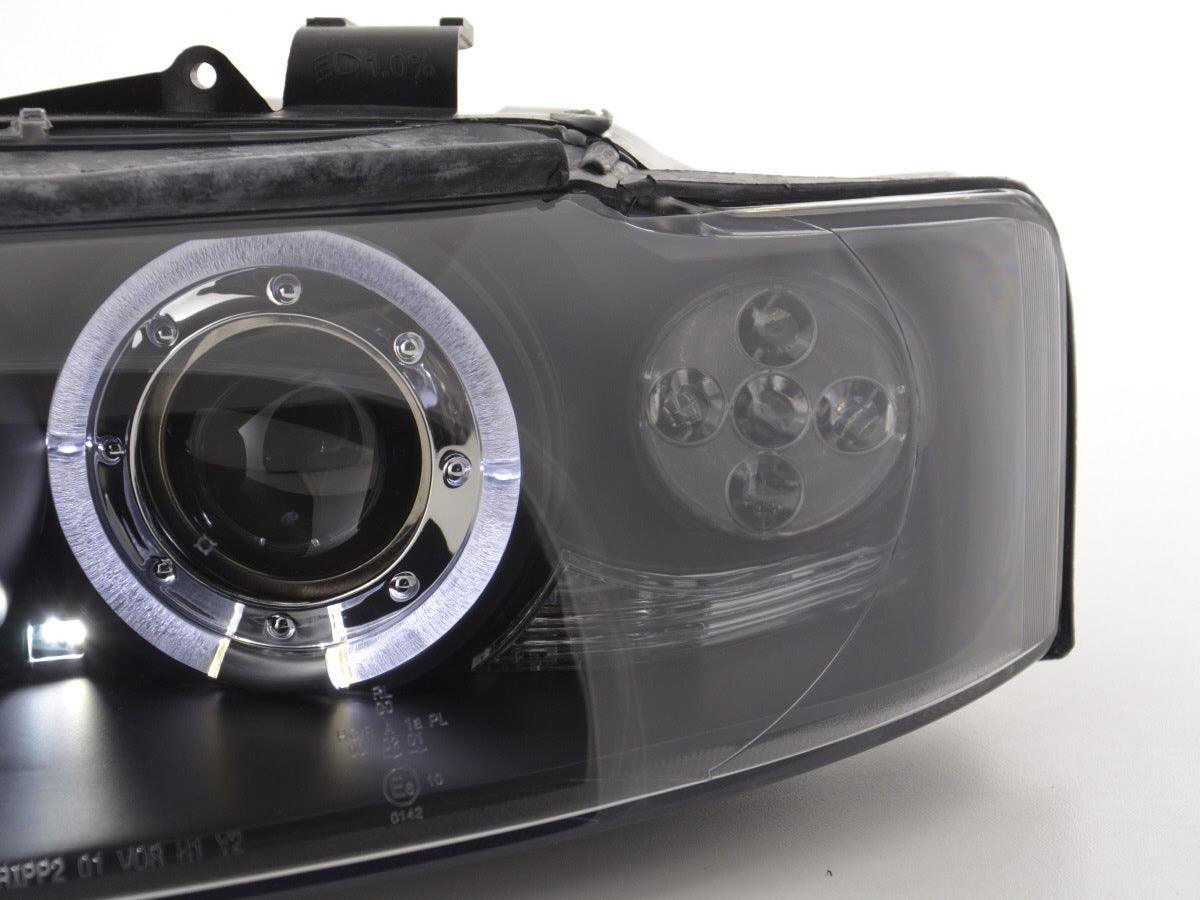 Audi A4 (B6 8E) Black Angel Eyes Headlight Set (2001-2004) - K2 Industries