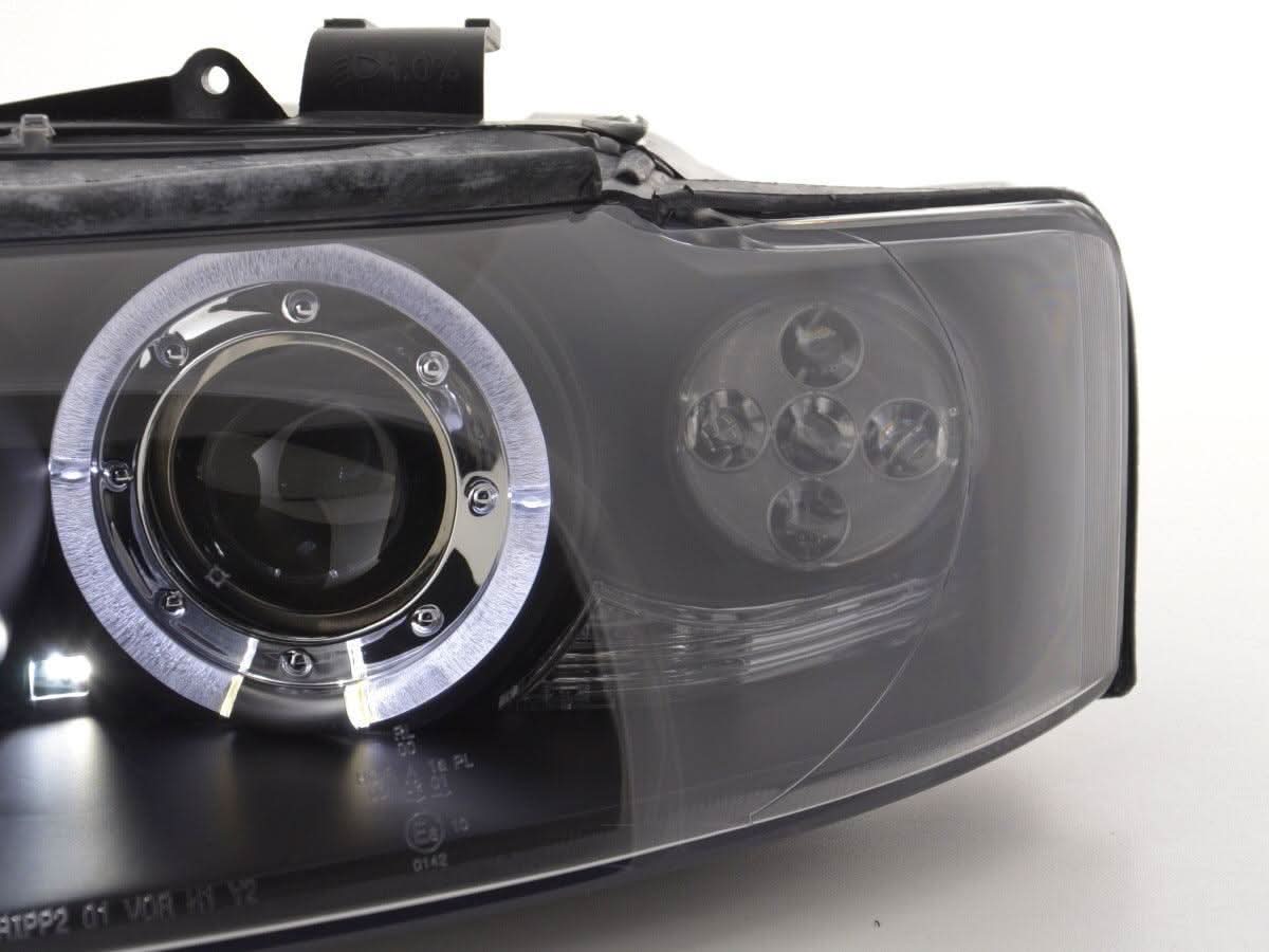 Audi A4 (B6 8E) Black Angel Eyes Headlight Set (2001-2004) - K2 Industries
