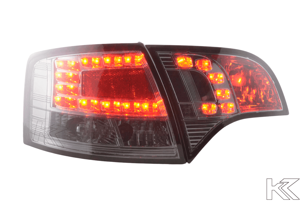 Audi A4 (B7/8E) Avant Chrome Smoke LED Taillights Set (2004-2008) - K2 Industries