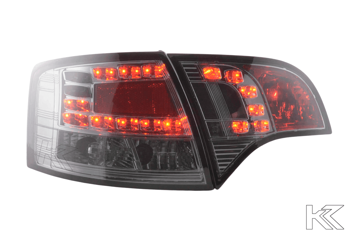 Audi A4 (B7/8E) Avant Chrome Smoke LED Taillights Set (2004-2008) - K2 Industries
