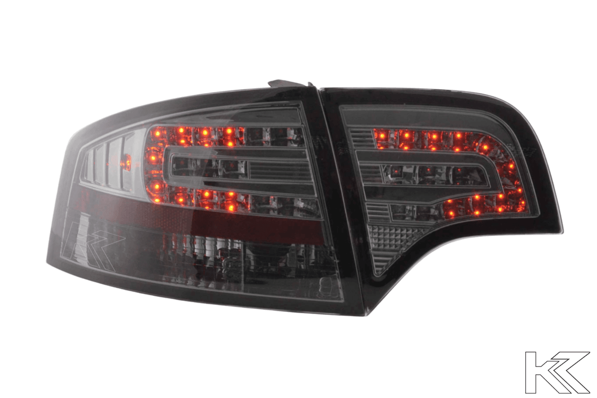 Audi A4 (B7/8E) Sedan Chrome Smoke LED Taillights Set (2004-2007) - K2 Industries