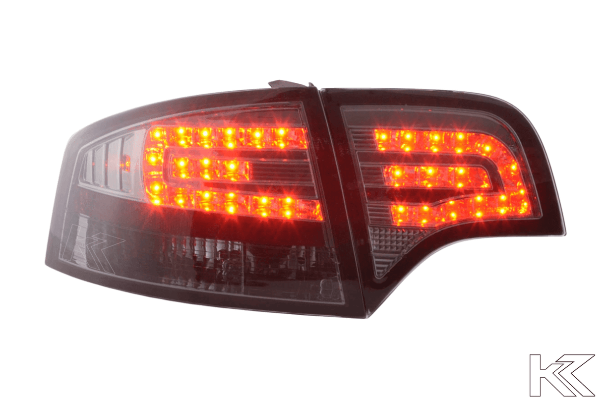 Audi A4 (B7/8E) Sedan Chrome Smoke LED Taillights Set (2004-2007) - K2 Industries