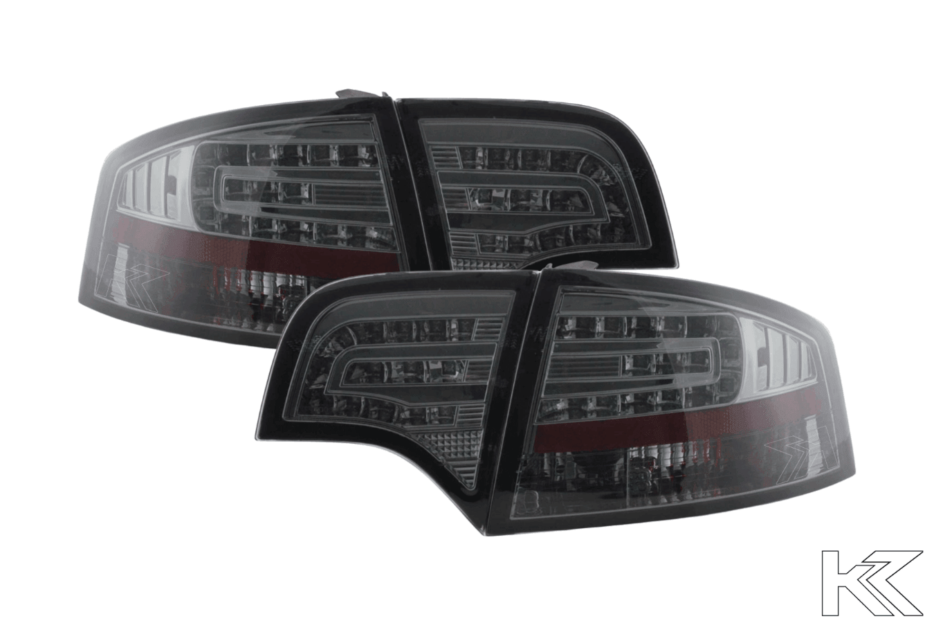 Audi A4 (B7/8E) Sedan Chrome Smoke LED Taillights Set (2004-2007) - K2 Industries