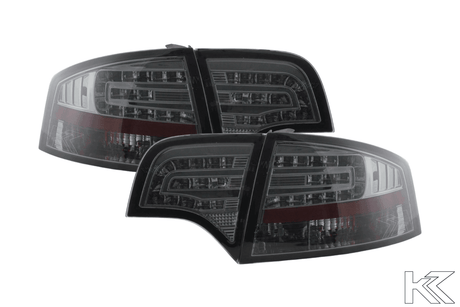 Audi A4 (B7/8E) Sedan Chrome Smoke LED Taillights Set (2004-2007) - K2 Industries