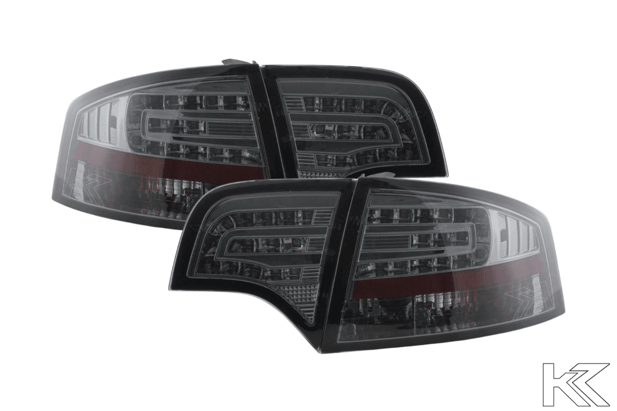 Audi A4 (B7/8E) Sedan Chrome Smoke LED Taillights Set (2004-2007) - K2 Industries