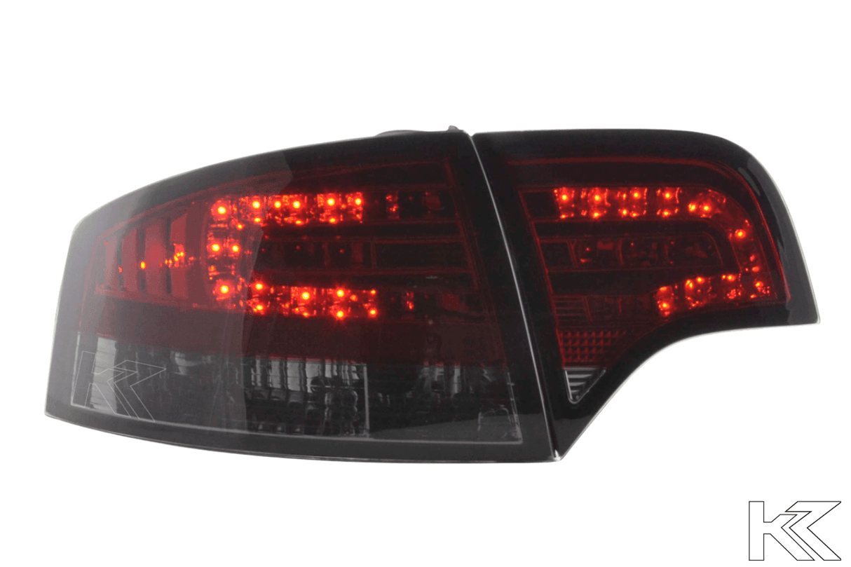 Audi A4 (B7/8E) Sedan Red Smoke LED Taillights Set (2004-2007) - K2 Industries
