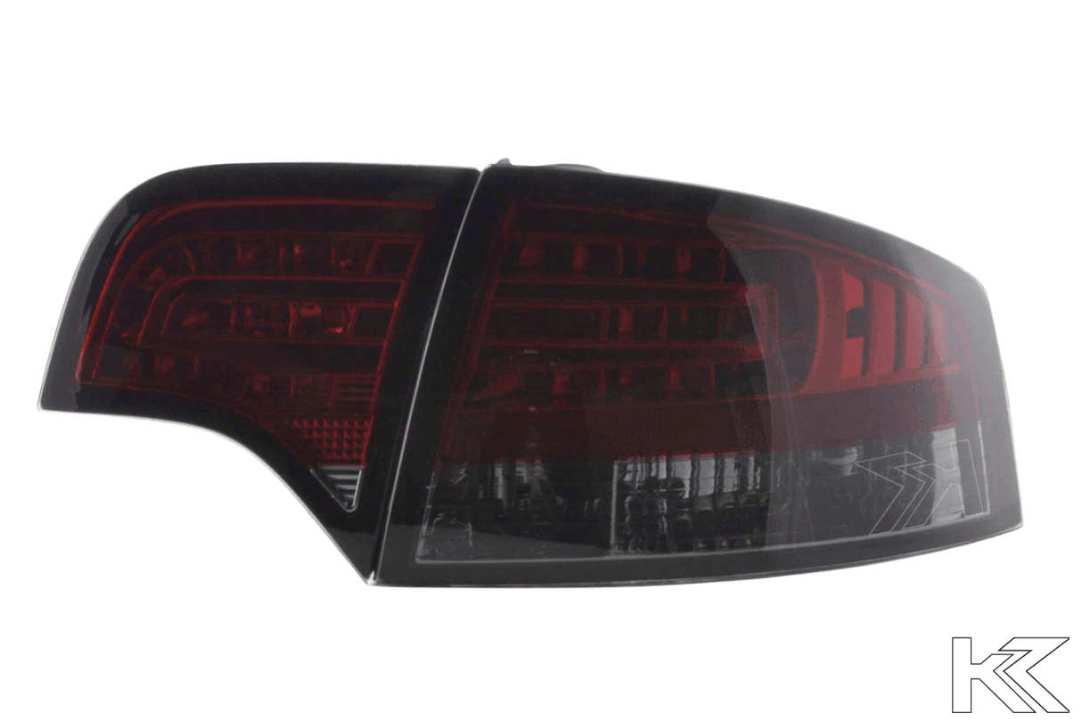 Audi A4 (B7/8E) Sedan Red Smoke LED Taillights Set (2004-2007) - K2 Industries