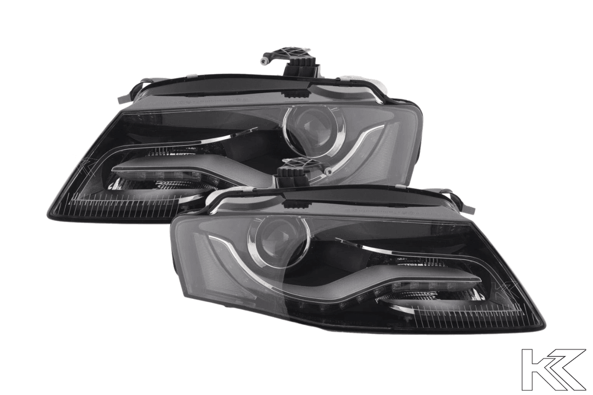 Audi A4 (B8/8K) OE+ Black Headlights - (2008-2011) - K2 Industries
